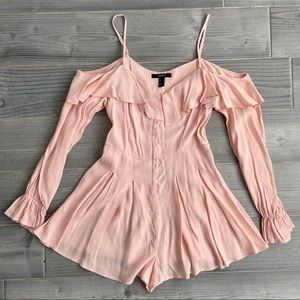 PINK OFF SHOULDER ROMPER